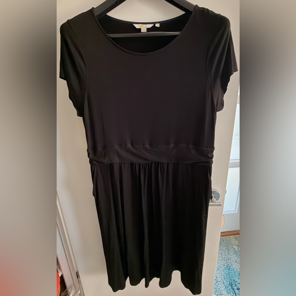 Boden Amelie Jersey Dress in Black 18L - Picture 7 of 7